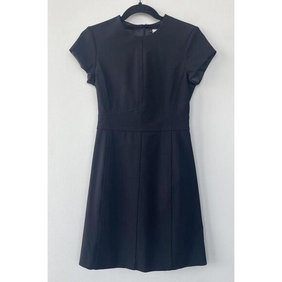 Theory Dresses & Skirts - Theory Black Cap Sleeve A-Line Dress – Size 0 – Rayon Blend Workwear